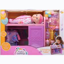 Little Darlings Toy Baby Doll Changing Table Play Set Walmart Com