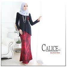 Choose an option 2xs s. Ide Penting 24 Baju Kurung Hitam Merah