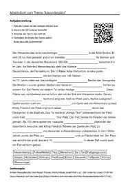 Arbeitsblatt Mit Luckentext Zum Thema Alexanderplatz Arbeitsblatter Unterricht Schule Arbeit