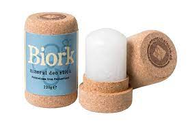 biork crystal deodorant in kurk verpakking biodegradable products zero waste waste free living