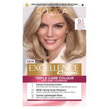 This will involve using bleach so have a chat with your hairdresser to check you hair condition hair dye. L Oreal Excellence Hair Colourant Light Ash Blonde 9 1 Tesco Groceries