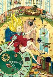 田園拼布風的愛麗絲by Hiromi Sato Alice In Wonderland Illustrations Disney Alice Alice In Wonderland