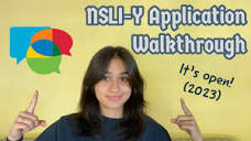 NSLI-Y Application Walkthrough (2023) - YouTube