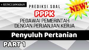 Prediksi Soal Pppk P3k Penyuluh Pertanian 2021 1 Pegawai Pemerintah Dengan Perjanjian Kerja Youtube