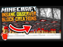 Fill up the entirety of the first and third row with 6 cobblestones leaving the middle row empty. 5 Insane Observer Block Creations In Minecraft 1 11 Youtube Minecraft Building Blueprints Minecraft 1 Minecraft
