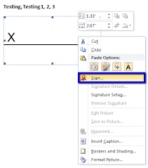 Use the signature line command to insert a signature line with an x by it to show where to sign a document. Create A Signature Microsoft Office Documents Digicert Com