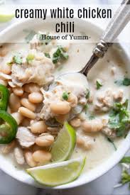 Creamy White Chicken Chili Recipe Creamy White Chicken Chili Chicken Chili Recipe Easy Stew Recipes