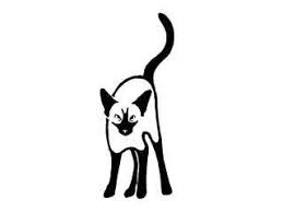 Black And White Siamese Cat Drawing Siamese Cat Logo Cat Tattoo Cat Tattoo Designs Siamese Cat Tattoos