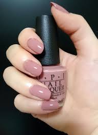 Opi Barefoot In Barcelona Nl E41 2 Coats Seche Top Coat Mauve Nails Nail Polish Nail Colors