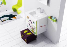 1.) faucets & shower trim with red and blue color cues for hot and cold water. Modern Kids Bathroom Decor Ideas By Sonia