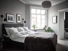 It s bright and cheerful like yellow best charcoal grey bedrooms ideas with pendant lighting also glass windows and white curtain for grey bedroom design black and grey. Love This Beautiful Dark Grey Bedroom Via Stadshem Eos Light Shade Available Online At Www Istome Co Uk å¯å®¤ ãƒ‡ã‚¶ã‚¤ãƒ³ ç…§æ˜Ž