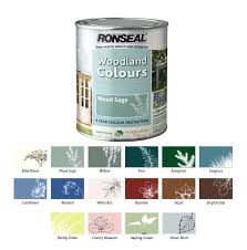 Ronseal Exterior Wood Paint Woodland Trust Garden 14 Colours 750ml 2 5l Exterior Wood Paint Exterior Wood Painting On Wood