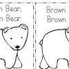 Preschool brown bear coloring pages. 1