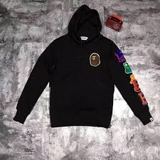 Ape Bape Monkey Money Side Zip Black Badges Hoodie Tee Sweatshirt Vscogood Gpa Cars Carlovers Drive Drivers Ride Bmw Groupeparkaven Erkek Giyim Giyim