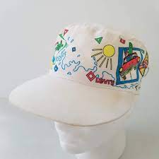 Vintage Levi S Painter Hat Cap 80s 90s Surf Boat Car Pop Art One Size Levis Jean Painter Hat Painter Style Hats