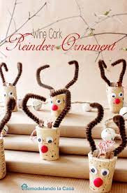 Maybe you would like to learn more about one of these? Wine Cork Reindeer Ornament Remodelando La Casa