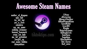 Try to use our generator on any android or ios device for. 507 Best Steam Funny Good Cool Names Ideas For Gamer S 2020 Tik Tok Tips