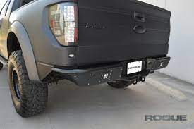 First remove the plate lights and spare tire lock. Renegade Rebel Rear Bumper 2009 2014 Ford F150 Raptor Ecoboost Rogue Racing