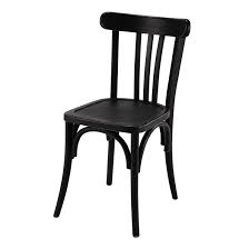 Chaise de bistrot en bois d'orme. Chaise De Bistrot En Bois Noire Troquet Table Salle A Manger Chaise Bistrot Chaise Noire