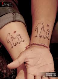 Father and daughter matching tattoos. Father And Daughter Tattoo Design Best Bounding Daughter With Dad Tattoo At Aaryans Ahmedaba Father Tattoos Father Daughter Tattoos Tattoos For Daughters