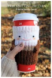 Home crochet & knit knit reindeer cup cozy free knitting pattern. Christmas Mug Cozy Free Knitting Patterns Knitting Pattern