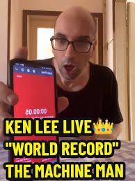 KEN LEE LIVE “THE MACHINE MAN” WORLD RECORD!!!😱👽😱👽😱👽🔥🌎🌎🌎🌎🌎🌎  #kenleespeed🐉 #theoriginal #live #animeman #flash #universerecord  #supremeinstinct #ultrainstinct #lastsaiyan #newspeed #dragonenascente ...