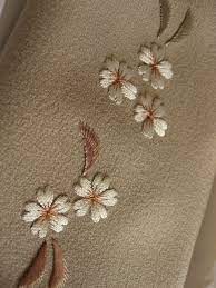 桜咲く 拡大 刺繍 図案 手編み刺繍デザイン 刺繍 図案 花