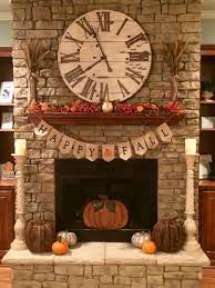 Fall Decorations For The Fireplace Fall Mantel Decorations Fall Fireplace Fall Halloween Decor