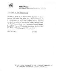 AMANDA PAYS, NEIL DICKSON TV Miniseries Photo A.D.