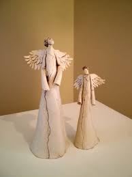Sold Contemporary Art Pottery Angels Ceramic Angels Ceramics Projects
