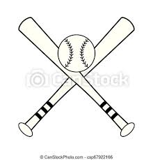 Maybe you would like to learn more about one of these? Baseball Bats Crossed With Ball Symbol In Black And White Baseball Bats Crossed With Ball Symbol Vector Illustration Graphic Canstock
