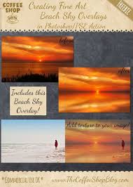 You might want to make it look as though it is snowing, or switch out a blown out sky for a nice blue one with fluffy clouds. Coffeeshop Tutorial Creating Fine Art Beach Sky Overlays In Photoshop Pse Plus Free Sky Texture Sky Overlays Sky Textures Free Sky