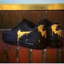 Nike Air Max 90 Candy Drip Melt Black Gold Trainer Nike Air Max Nike Air Sneakers Nike Air Max
