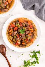 Add browned beef and any juices in the bowl, the beef broth, the crushed . Easy Instant Pot Vegetable Beef Soup Low Carb Clean Eating Kitchen