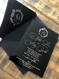 Black And Gold Acrylic Wedding Invitations Black Acrylic Gold Wedding Invitation Clear Perspex Double Etsy Classy Wedding Invitations Acrylic Wedding Invitations Gold Wedding Invitations