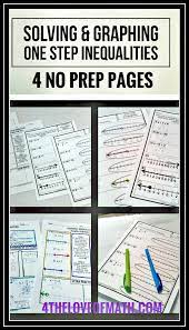 One Step Inequalities Print And Go Graphing Inequalities Inequalities Activities Math Expressions