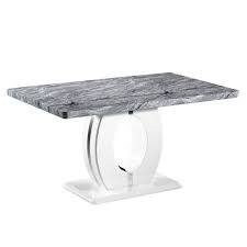 Glass top, marble effect/black55x55 cm. Dining Tables Shankar Neptune 150cm Marble Effect Dining Table 914 21 01