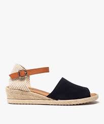 We did not find results for: Sandales Femme A Talon Compense Facon Espadrilles En Cuir Gemo