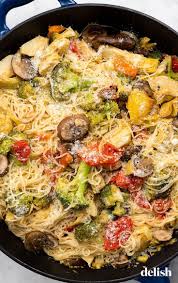 Angel Hair Primavera Will Make You Believe It S Spring Outside Recipe In 2020 Easy Pasta Pasta Primavera Pasta Recipes