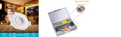 But did you check ebay? Drart Recessed Lighting 3 Inch Led Gimbal 3000k 4000k 5000k Selectable Dimmable Ceiling Spotlight Downlight With Junction Box 65w Equivalent Ic Rated Pack Of 4 Amazon Com