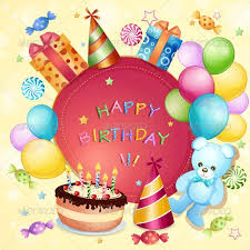Birthday Cake And Balloons And Gifts Birthday Card Graphicriver Birthday Card With Birthday Cake Balloons And Gifts File Saved In Eps 10 Format Contains Outlined Text Happy Birthday Greeting Card Electronic Birthday Cards Happy Birthday Cards