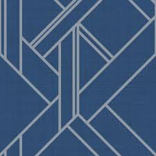 Navy blue geometric wallpaper silver metallic holden decor glistening trident. Navy Wallpaper Blue Wallpaper Inspiration Free Delivery Tagged Geometric Wonderwall By Nobletts