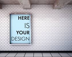 Mockup Billboards In The Subway Business Card Mock Up Colorful Backgrounds Billboard Mockup