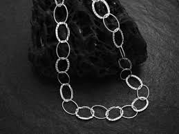 Panzerkette aus 925 sterlingsilber, rhodiniert, mit karabinerverschluss, länge ca. Designer Silberkette 50 Cm Design Sterling Silber Kette 39898
