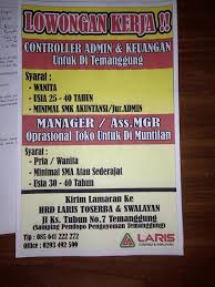 Bagi sobat yang telah menyelesaikan jenjang pendidikan tentu ingin segera mendapatkan. Loker Akuntansi Temanggung Apply Hari Ini Loker Kerja Terbaru 2021