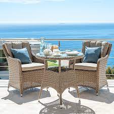 53*46*84 cm, dimensions of the fold chair: Nova Heritage Camilla 2 Seat Rattan Bistro Set 75cm Round Bistro Table Willow Crownhill