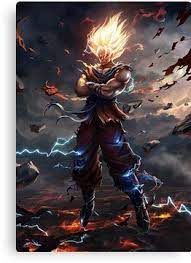 Dragonball z goku super saiyan 3 id 176472. Son Goku Super Saiyan Canvas Print By Aristote In 2021 Dragon Ball Z Iphone Wallpaper Dragon Ball Super Artwork Dragon Ball Wallpaper Iphone
