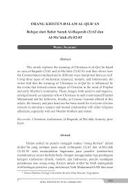 Investasi saham adalah instrumen dengan keuntungan terbaik. Orang Kristen Dalam Al Qur An Belajar Dari Tafsir Surah Al
