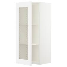 Glass front kitchen cabinets ikea. Sektion Wall Cabinet With Glass Door White Axstad Matt White 18x15x40 Ikea