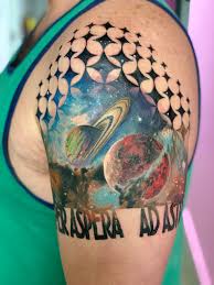 Lots of different size and color combinations to choose from. Per Aspera Ad Astra Done By John Andres At Futurelazertiger In Ferndale Mi Tattoos